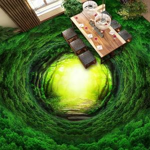 Pegatinas de Vinilo de PVC Autoadhesivas 3D Modernas Impresas Personalizadas para Pisos de Baños con Diseño Gráfico - Product Image 2