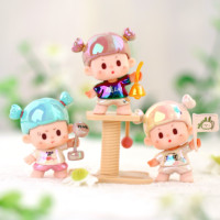 Figurines miniatures mignonnes de la série Bu Er Let's Go de la marque Top Brand, boîte mystère, poupées en résine pour filles, poupées DIY, décoration de la maison