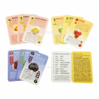 Cartes de versets bibliques imprimées sur mesure, cartes flash religieuses chrétiennes, cartes de jeu éducatives pour l'étude biblique, vente en gros