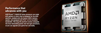 Processeur de bureau AMD RYZEN 7 9800X 3D 8 cœurs 16 threads 4,7 GHz Socket AM5 96 Mo de cache L3 avec meilleure dissipation thermique du CPU