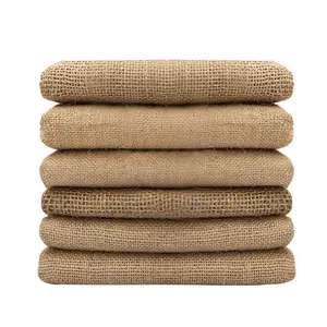 100% Hessian Fabric Burlap Cotton Jute Knitted Fibers Burlap Linen Fiber Upholstery Jute Sofa Fabric Cotton Upholstery