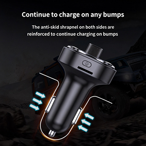 Lecteur <span class=keywords><strong>MP3</strong></span> portable mains libres pour voiture avec transmetteur FM, double USB à charge rapide, micro intégré et chargeur de voiture pour 5.0 - Product Image 4