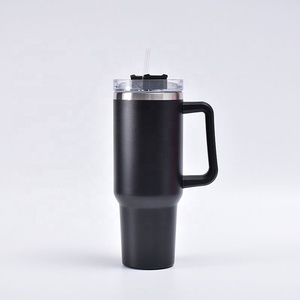 40oz Stainless Steel Vacuum Insulated Car Tumbler Travel Mugs 1200ml Cup With <b>Straw</b> and Lids - Product Image 5