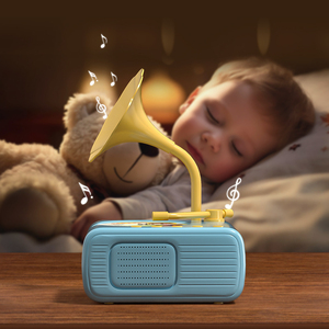 Yuglow Mini Gramófono <span class=keywords><strong>para</strong></span> Niños, Reproductor de Discos, Juguete Sensorial Musical <span class=keywords><strong>para</strong></span> Contar Historias, <span class=keywords><strong>para</strong></span> Niños y <span class=keywords><strong>Niñas</strong></span> - Product Image 3