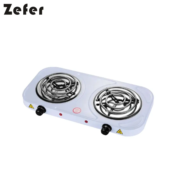 Zefer fogão elétrico de alta qualidade com 2 queimadores, 2000w, cozinha doméstica, utensílios de cozinha, 230v/110v, placas quentes