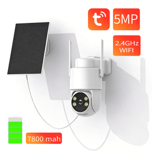 <span class=keywords><strong>Telecamera</strong></span> di Sicurezza Tuya 2k/5MP per Esterni e Interni, Pannelli Solari 360°, <span class=keywords><strong>Telecamera</strong></span> PTZ CCTV <span class=keywords><strong>WiFi</strong></span> 2.4GHz - Product Image 1