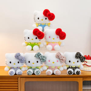 <span class=keywords><strong>Peluche</strong></span> Anime <span class=keywords><strong>di</strong></span> Alta Qualità 20cm, Gattino con Vestito Floreale, Imbottito con Cotone PP, Adatto per Distributori Automatici - Product Image 5