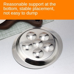 Plat à œufs à la vapeur rectangulaire à tête ronde 6/<span class=keywords><strong>12</strong></span> en acier inoxydable personnalisable, plateaux d'apéritif polis pour hôtel - Product Image 4