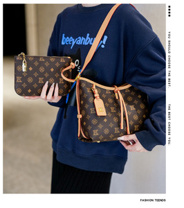 <span class=keywords><strong>Sac</strong></span> fourre-tout de luxe en PU grande capacité pour femme, de marque de créateur, motif géométrique, élégant, avec fermeture éclair et <span class=keywords><strong>logo</strong></span> - Product Image 6