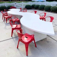 Table et chaises de fête pour enfants à vendre à la location de décorations d'anniversaire de luxe à prix d'usine