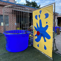 Bassin de plongeon gonflable 5x5m en acier renforcé, écologique et de haute qualité, pour jeux aquatiques estivaux, enfants et adultes, usage commercial extérieur