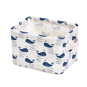 Panier de rangement en toile rectangulaire empilable, organiseur en tissu pour vêtements, utilisation sur bureau - Product Image 5