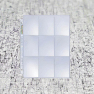 Protège-pages à 9 pochettes pour cartes à collectionner, pochettes pour classeur à 3 anneaux, format standard, feuilles pour cartes de crédit - Product Image 3