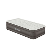 Matelas pneumatique convertible durable et confortable 69048 avec pompe AC intégrée contrôlée par application, housse en PVC, pour extérieur, taille double