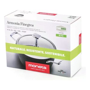 Casseruola Alluminio antiaderente (24cm) con coperchio ARMONIA FINEGRES Nero 0015392052 - Product Image 2