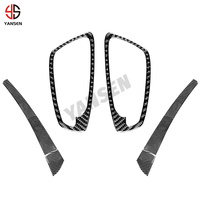 Accessoires d'intérieur de voiture pour BMW E87 Série 1 E87 E82 E88 2008-2013 Autocollant de garniture intérieure de poignée de porte en fibre de carbone
