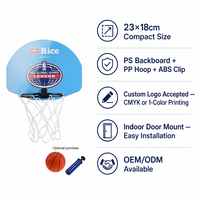 Mini panier de basket personnalisé avec logo, à fixer sur le bureau ou la porte, jeu anti-stress 23x18cm, cadeau d'entreprise, team building, OEM ODM