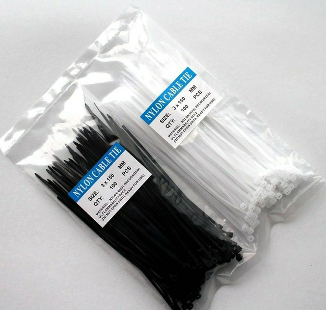 High Quality Durable Self-Locking Nylon66 Cable Zip Tie with Releasable Design Screw Hole 200mm Length for Temporary Bundling
