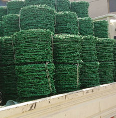 Fil barbelé recouvert de PVC, fil de fer barbelé recouvert de plastique pour clôture de jardin et sécurité - Product Image 4