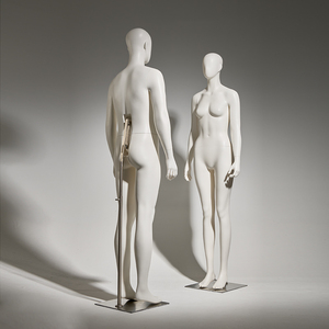 고품질 허리 지지대가 있는 플라스틱 마네킹, 전신 남녀 마네킹 의류 전시용 플라스틱 인형 - Product Image 6