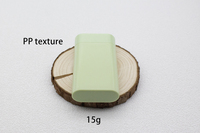 Conteneur de bâton de soleil en PP à fond tournant rechargeable de couleur rouge rose vert de 20g 15g personnalisé en gros