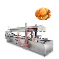 Automatische continue aardappelchips-friteuse van SUS304 roestvrij staal, commerciële friteuse voor fabrieken
