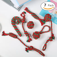 Ensembles personnalisés de 7 6 4 packs de jouets à mâcher pour chiens de compagnie ensemble de jouets en corde pour chiens
