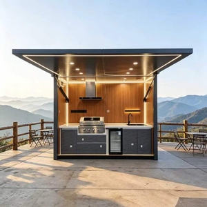 Pérgola Rectangular Moderna de Acero, Gazebo para Cocina, Patio Exterior, Jardín, Estructura de Protección Solar, Grosor Estándar, 1 Año de Garantía, Villa - Product Image 4