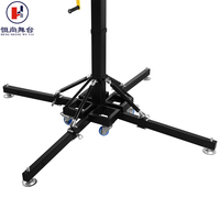 Soporte de elevación portátil plegable de acero para exteriores con manivela, 6M, con puntal vertical y estabilizadores, para altavoces Line Array y escenario
