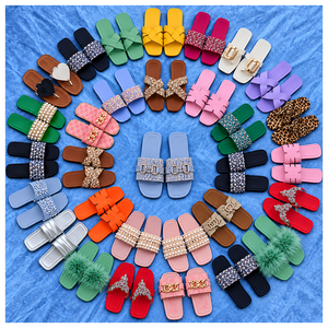Sandalias de Mujer Sunborn, Diseño de Leopardo, Punta Abierta, Planas, Casuales, Parte Superior de PU, Entresuela de PVC, Plantilla de EVA, para el Tiempo Libre - Product Image 1