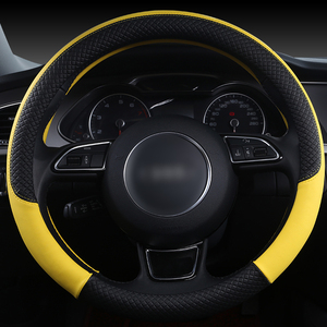 Ensemble de fournitures de voiture mode épissage dessin animé quatre saisons disponible ensemble de <span class=keywords><strong>volant</strong></span> en cuir multicolore couverture de <span class=keywords><strong>volant</strong></span> - Product Image 3