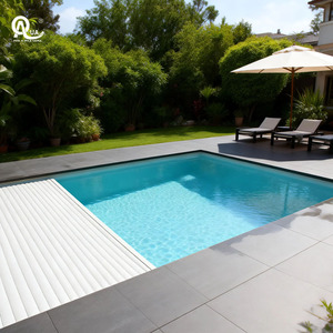 Couverture de piscine coulissante personnalisée Water Crown avec des caractéristiques imperméables et anti-poussière, installation facile pour piscine - Product Image 3