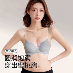 Châu Âu Phụ Nữ Mỹ Cộng Với Kích Thước Thạch Mỏng Áo Ngực Thoáng Khí Push-up Underwire-Miễn Phí Với Bên Ngực Bảo Hiểm Cup Logo Vị Trí - Product Image 1