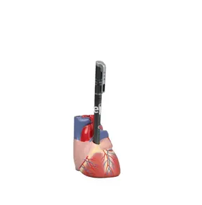 V-PH-16 Wholesale custom plastic heart shape single doctor nurse pen holder for stylus pen