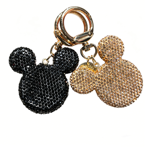 <span class=keywords><strong>Llavero</strong></span> de moda con cabeza de ratón de diamantes de imitación, bonito colgante Kawaii para coche, decoración para bolso o mochila, regalo para mujer, venta al por mayor - Product Image 2