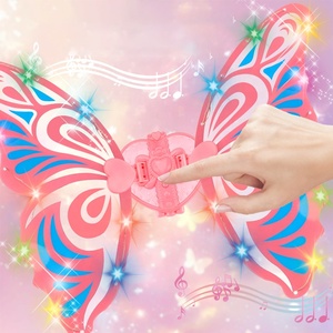 Yeni varış kızlar peri çocuk Light-up müzik kelebek kanatları çocuklar elektrikli hareketli kanatları kelebek - Product Image 5