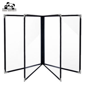 पुस्तक शैली फोल्डेबल बैग क्रिस्टल स्पष्ट मुद्रण जेब प्लास्टिक आस्तीन pvc कस्टम रंग और बनावट 8.5x14 इंच फिट बैठता है - Product Image 6