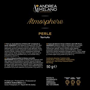 Vinaigre balsamique de Modène liquide infusé aux perles de truffe italienne de qualité supérieure 50g Vegan - Product Image 4