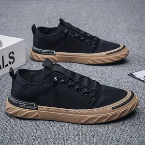 Hot Selling stylish European business casual men sneakers office executive walking waterproof custom mens canvas casual shoes