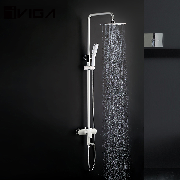 Prix bas Corps Principal En Laiton Cartouche En Céramique 35Mm Bain Douche Mélangeur Noir Ensemble de Colonne de Douche