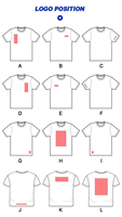 Op maat gemaakte katoenen T-shirts voor heren en dames, overalls met korte mouwen en ronde hals, uniformen, doe-het-zelf-shirts voor bedrijfscultuur