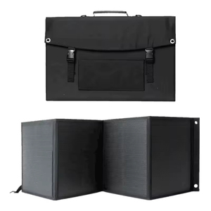 Panel Solar Portátil Negro de 100W con 23% de Eficiencia, Diseño Plegable para Camping, Estación de Energía, Precio Directo de Fábrica - Product Image 4