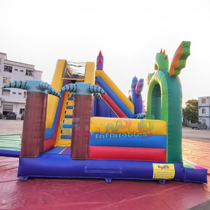 Outdoor large bounce <b>house</b> for kids chateau gonflable <b>inflatable</b> dragon bouncy castle with slide combo - Product Image 3