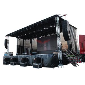 Xe Kéo Sân Khấu Di Động SINOSWAN ST130 Xe Tải Phúc Âm Thủy Lực Di Động Sân Khấu Phản Bội Với Hệ Thống Thủy Lực Xe Sân Khấu - Product Image 1