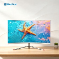Ordinateur tout-en-un incurvé Maifan 27 pouces, Intel Core I5, écran LCD IPS FHD 1920x1080, SSD, Windows 11, PC de bureau pour jeux, blanc
