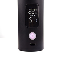Pistolet de pulvérisation pour gâteaux et ongles sans fil rechargeable 3 vitesses 35 PSI avec compresseur, alimentation par gravité, écran LED et aérographe
