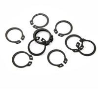 Wholesale DIN 471 Black Carbon Steel Shaft External Retaining Ring Circlips with Zinc Finish Including Spherical Washers