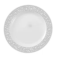 Assiettes noires avec anneau doré, set d'assiettes jetables, verres à vin à bord doré, couteaux, serviettes