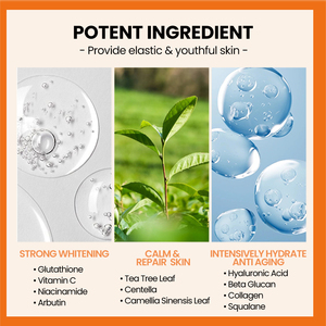 Private Label Glutathion Vitamin C Arbutin Niacianmide Hautpflege Aufhellende Gesicht Körper aufhellung Serum Hautpflege Set Produkte - Product Image 4