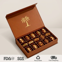 Maßgefertigte Leere Starre Verpackungsbox für Schokolade Baklava Datteln Magnetische Muslimische Ramadan Geschenkboxen